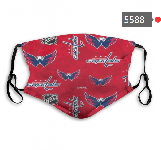 2020 NHL Washington Capitals #4 Dust mask with filter->->Sports Caps